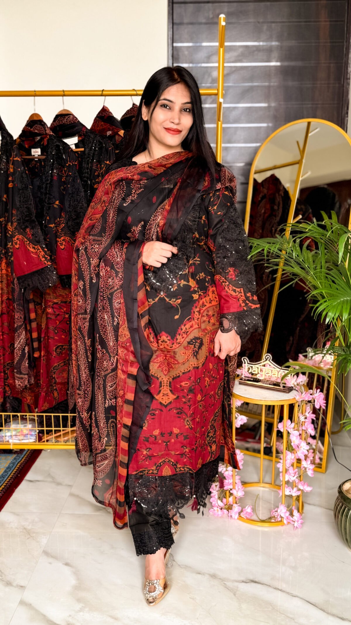 Durefishan Pakistani Lawn Set by Hayaara – Elegant Summer Outfit