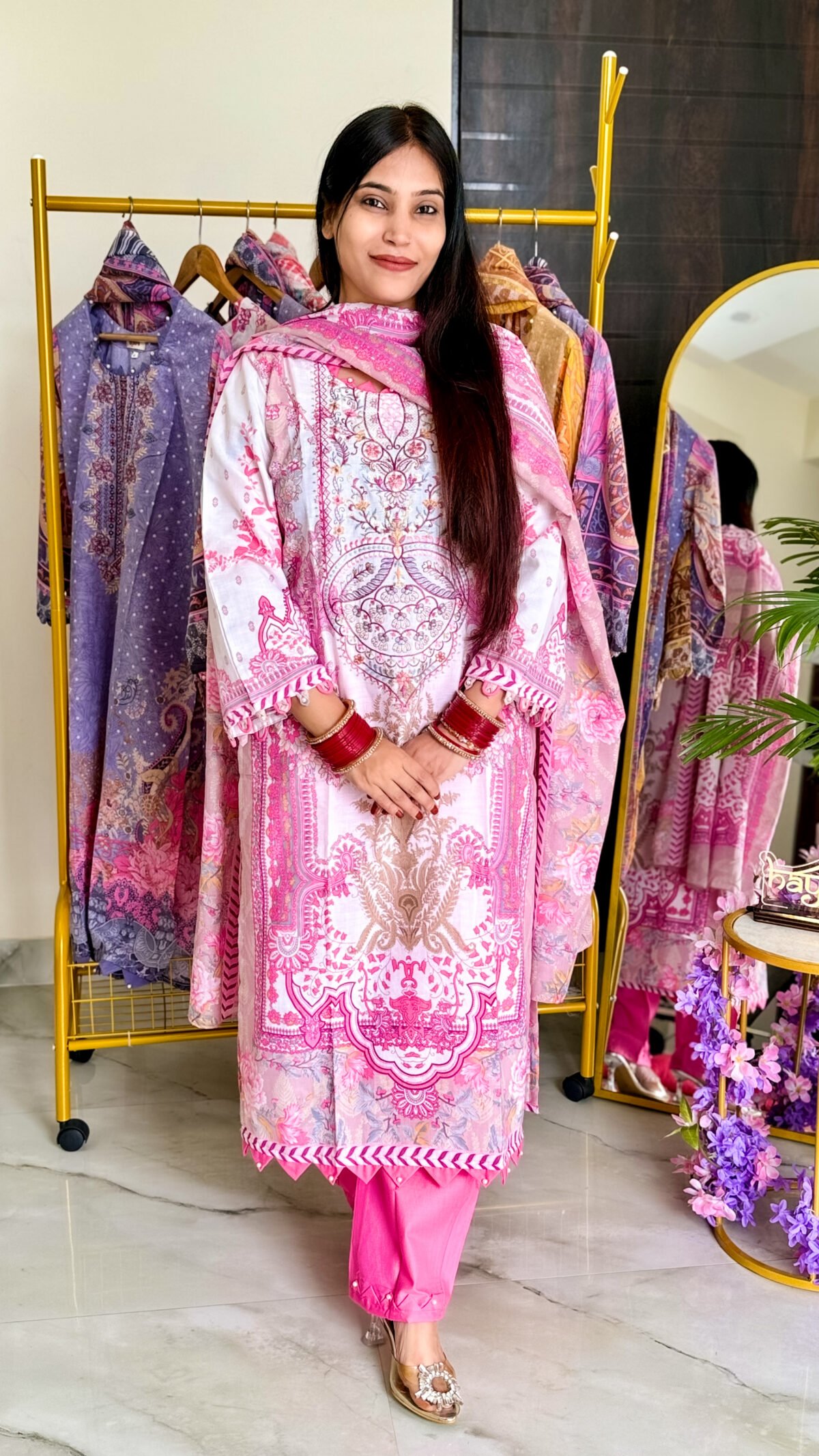 Pakistani Casual Fit 003 by Ayeza Attire – Elegant Cotton Outfit from Hayaara